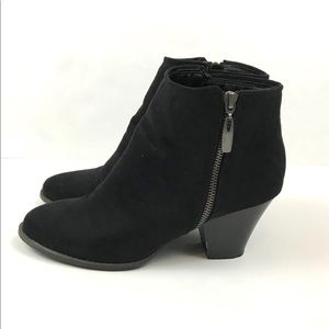 **SOLD*** Black Suede Look Ankle Bootie
